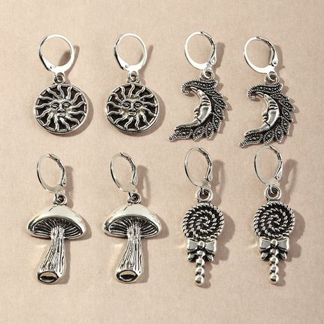 fashion vintage silver earrings's discount tags