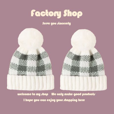 Korean fashion Knitted retro warm woolen hat's discount tags