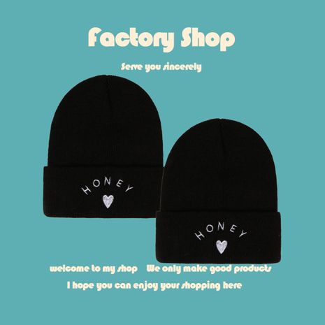 Korean fashion simple knitted hat's discount tags