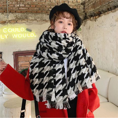 Korean retro double-sided imitative cashmere thick scarf  NHCM279611's discount tags