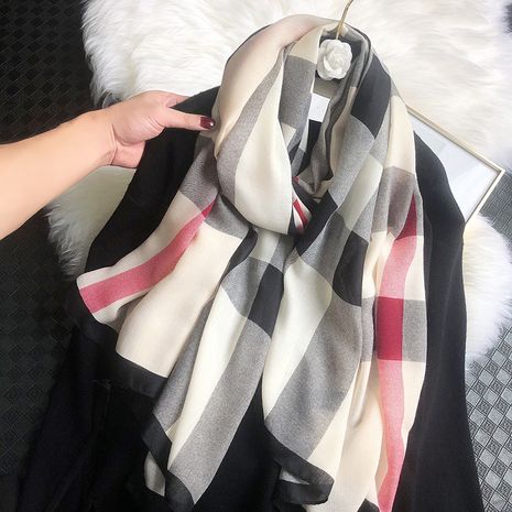 bufanda de algodón y lino bufanda cálida's discount tags