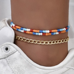 fashion personality DIY handmade color rice beads  anklet