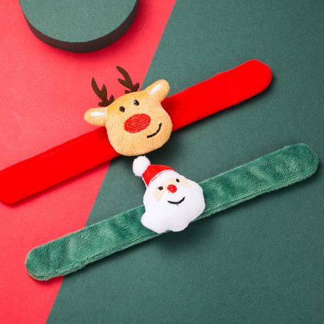 Christmas cute snowman bear pop ring bracelet's discount tags