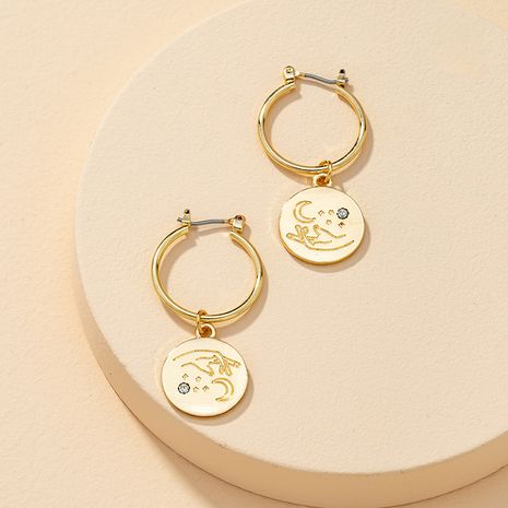 Stars and Moon Metal Earrings's discount tags