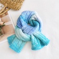 charpe en laine tricote tiedye couleur bonbon hiver tudiant coren charpe chaudepicture26