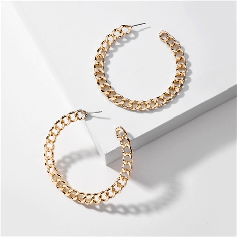 C-shaped alloy earrings's discount tags