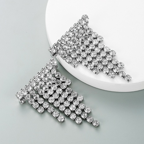 fashion alloy glass diamonds earrings's discount tags