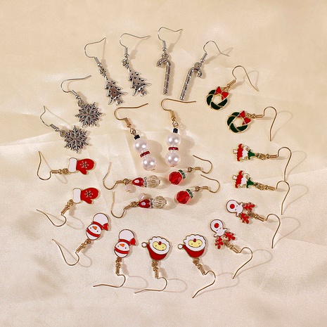 Simple Christmas Gloves Earring Set NHMD294024's discount tags