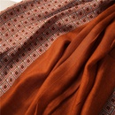 bufanda de lino y algodn rojo xidopicture13