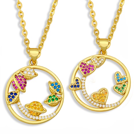 collier pendentif amour papillon en zircon de couleur micro incrusté's discount tags