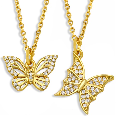 new korean butterfly necklace's discount tags