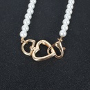 retro alloy love heart pendant pearl necklacepicture9