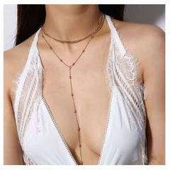 fashion gold multi-layer necklace