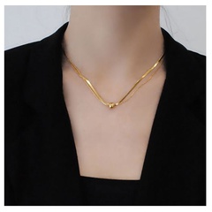 Alloy Ball Multilayer Necklace