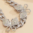retro full diamond small butterfly ankletpicture60