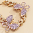 retro full diamond small butterfly ankletpicture61