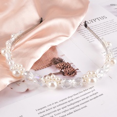 fashion pearl crystal headband