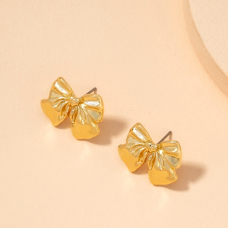 new simple design bow earrings's discount tags
