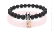 Natural Stone Fashion Animal bracelet  White pine + gray NHYL0204Whitepinegraypicture11