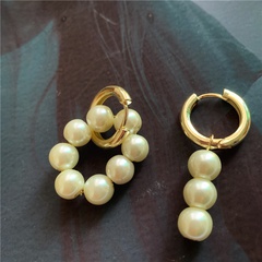 retro baroque pearl earrings