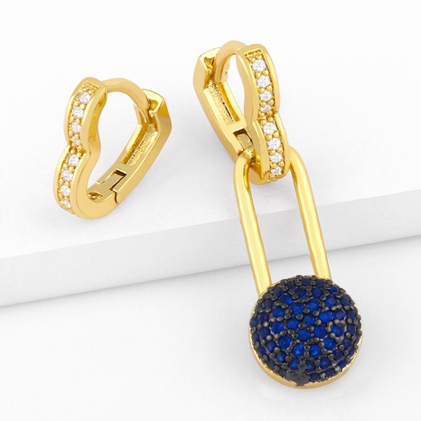 new trendy love pin earrings NHAS296741's discount tags