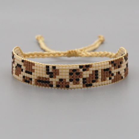 einfache Mode Retro ethnischen Stil große Farbe Leopard breites Armband's discount tags