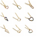 microinlaid zircon heart multilayer necklacepicture8