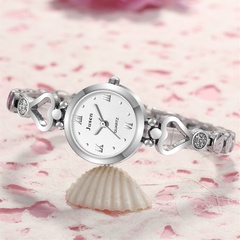 Jusen Jusen Fashion Diamond-Embedded Female Student Bracelet Watch Sweet Loving Heart Alloy Bracelet Quartz Watch Female Wholesale