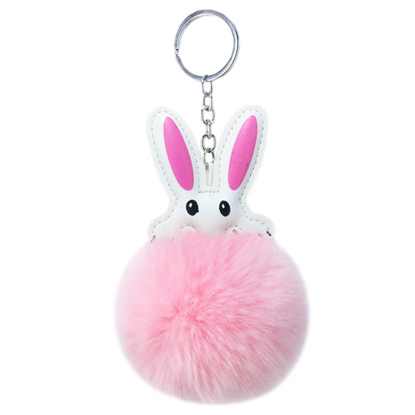 new cute PU rabbit fur ball keychain  NHAP297571's discount tags