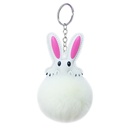 new cute PU rabbit fur ball keychainpicture15