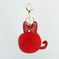 New PU cute cat plush keychainpicture30