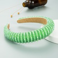 korean simple highend sponge hairband simple widebrimmed fashion handbeaded  temperament headband nihaojewelry wholesalepicture36