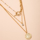 gold coin diamond pearl necklacepicture11