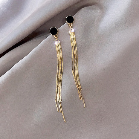 new Korean long exaggerated earrings's discount tags