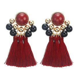 Exaggerated alloy fringed resin earrings earrings popular jewelrypicture20