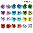 Wish from AliExpress European and American Foreign Trade SixClaw 5Pair Storage Ear Studs Mens and Womens Fashion Colorful Zircon Earringspicture31