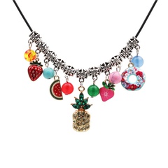 Pineapple Strawberry Fruit Necklace
