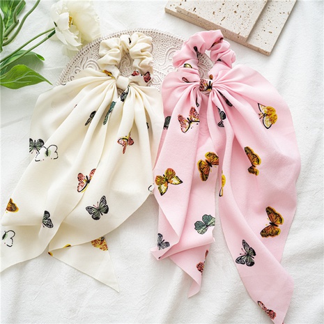 chiffon butterfly pattern hair scrunchies's discount tags