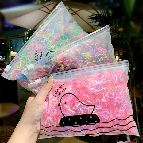 Conjunto de anillo de pelo colorido simple coreano's discount tags