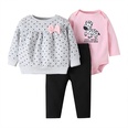 jersey de moda de tres piezas con estampado de animales para bebspicture22
