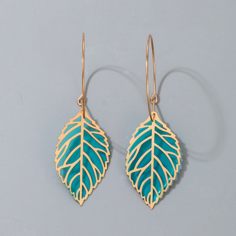 fashion long minimalist leaf earrings's discount tags