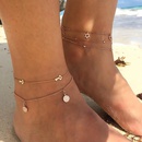 new fashion multilayer diamondstudded fivepointed star ankletpicture10