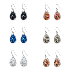 fashion crystal water droplets earrings