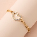 simple diamond heart braceletpicture8