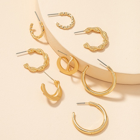 Fashion Metal Basic Earrings Set's discount tags