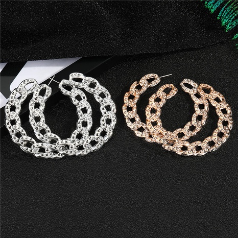 retro alloy C-shaped earrings's discount tags