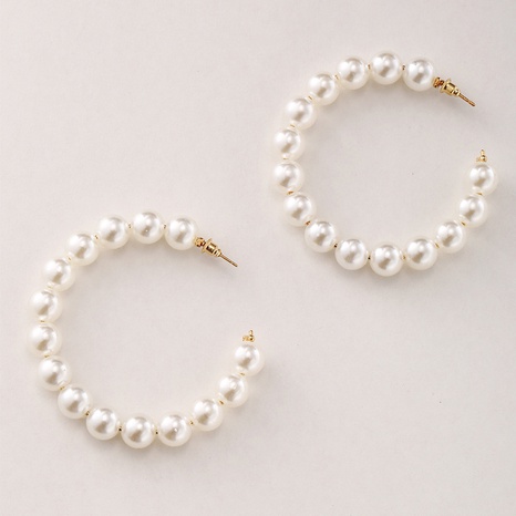 retro simple pearl earrings's discount tags