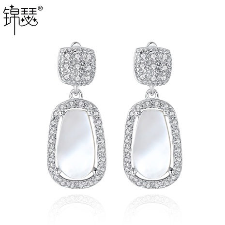fashion new zircon inlaid simple earrings's discount tags
