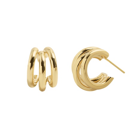 retro C-shaped multi-layer earrings's discount tags