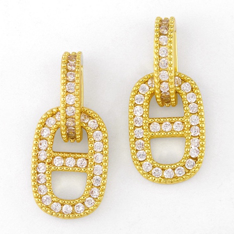 simple full diamond pig nose earrings's discount tags